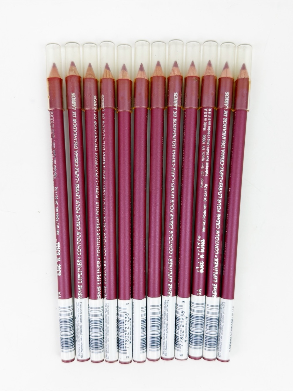 Vintage Wet n Wild Creme Lipliner 661A Bulk Box of 12 Pavion USA 90s Makeup Prop